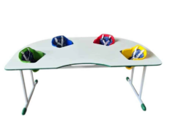 MESA DE ALIMENTAÇÃO INFANTIL COM 4 ASSENTOS (MARCA MA - MODELO MAT4)